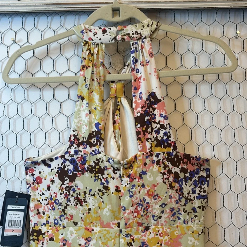 NWT Guess Winona Multicolor Maxi Dress - Picture 8 of 15